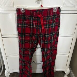 Old Navy Red Plaid Pajama Pants Size Small